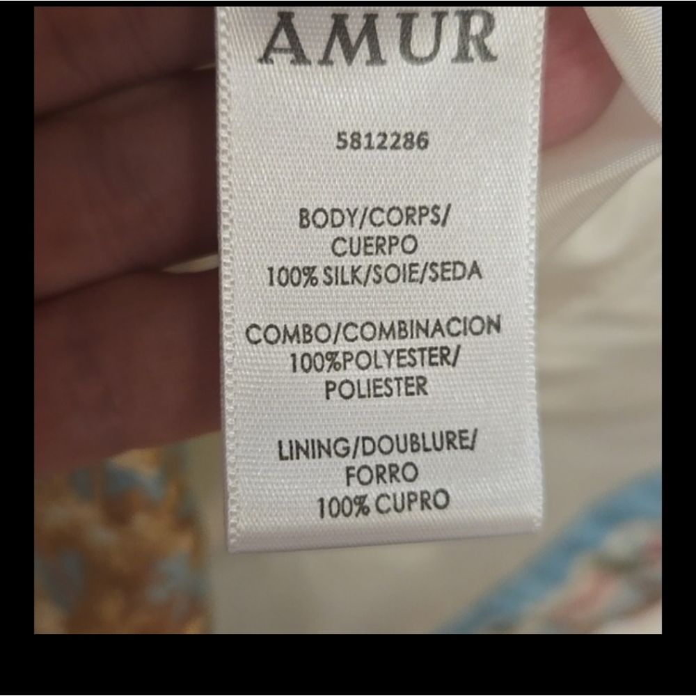 AMUR Elise Silk Mini Dress - Picture 6 of 10